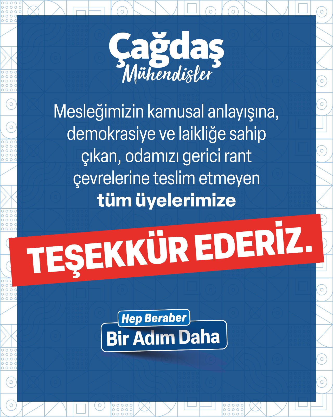 HEP BERABER BİR ADIM DAHA